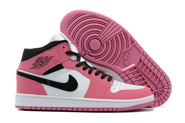 Men's Running Weapon Air Jordan 1 Pink/White Shoes 0247 Men's Running Weapon Air Jordan 1 Pink/White Shoes 0247